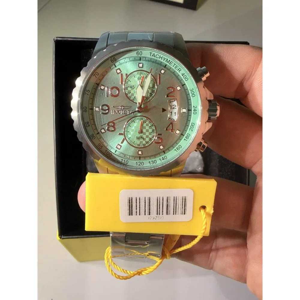 Invicta Specialty 69190 M.G.X. Chronograph Men's Watch Green Dial NWT Box
